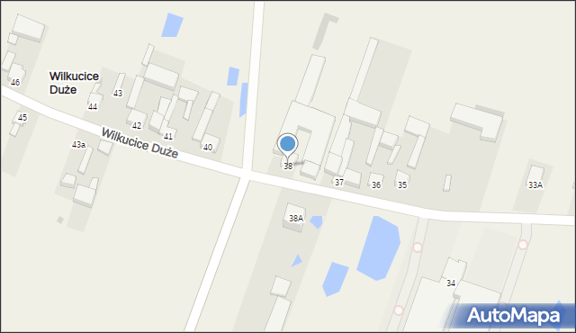 Wilkucice Duże, Wilkucice Duże, 38, mapa Wilkucice Duże