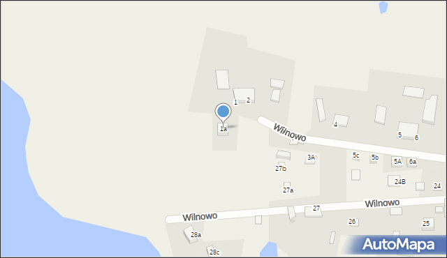 Wilnowo, Wilnowo, 1a, mapa Wilnowo