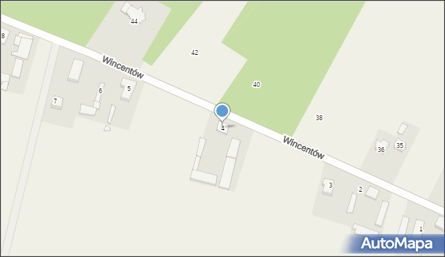 Wincentów, Wincentów, 4, mapa Wincentów