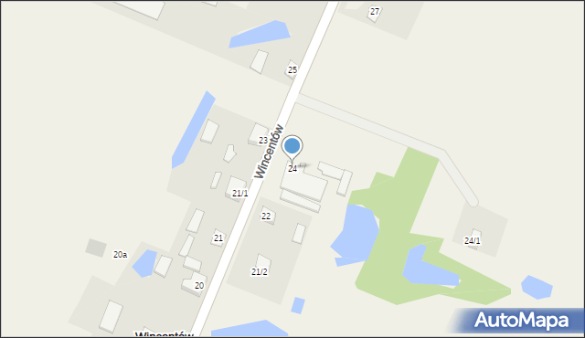 Wincentów, Wincentów, 24, mapa Wincentów