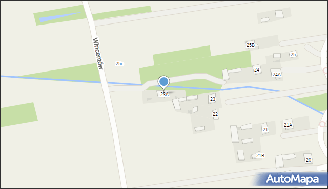 Wincentów, Wincentów, 23A, mapa Wincentów