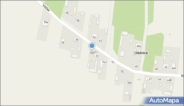 Wincentów, Wincentów, 52A, mapa Wincentów