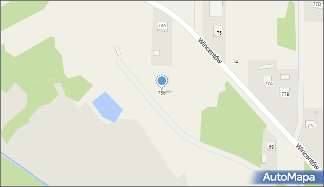 Wincentów, Wincentów, 73b, mapa Wincentów