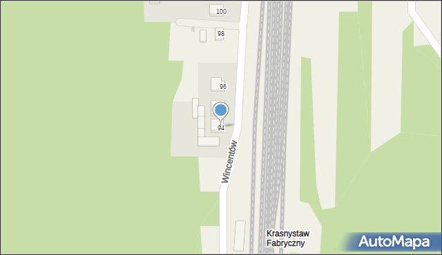 Wincentów, Wincentów, 94, mapa Wincentów
