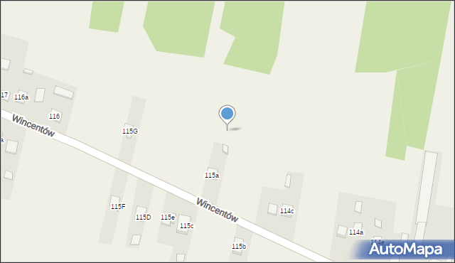 Wincentów, Wincentów, 114f, mapa Wincentów
