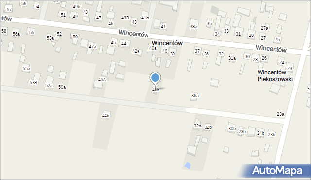 Wincentów, Wincentów, 40b, mapa Wincentów