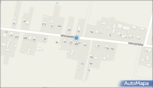 Wincentów, Wincentów, 82a, mapa Wincentów