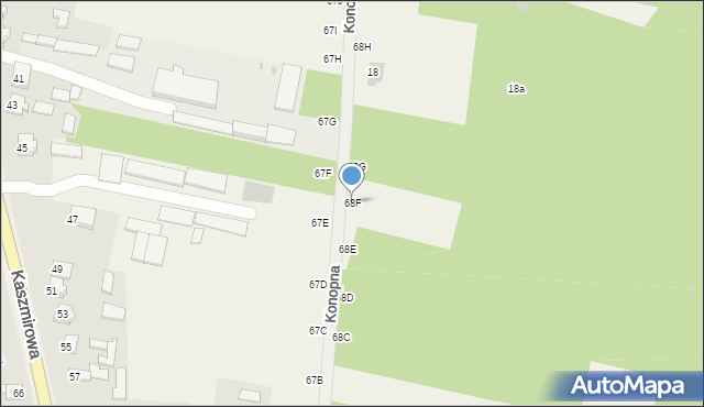 Wincentów, Wincentów, 68F, mapa Wincentów