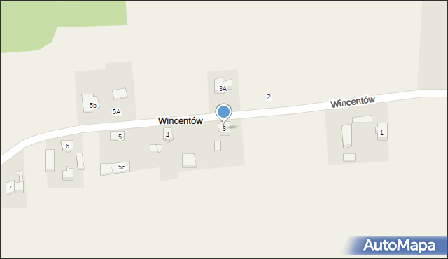 Wincentów, Wincentów, 3, mapa Wincentów