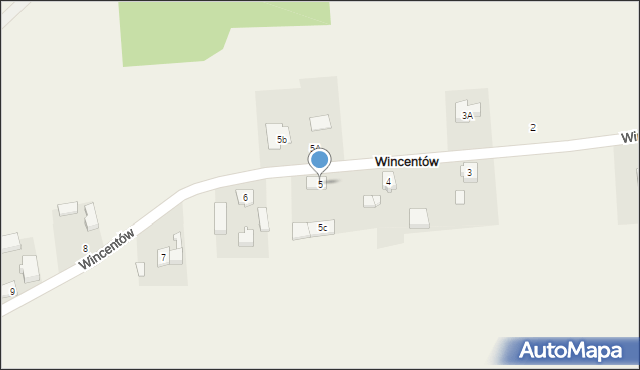 Wincentów, Wincentów, 5, mapa Wincentów