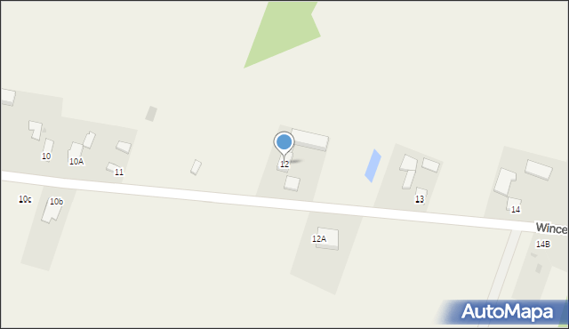 Wincentów, Wincentów, 12, mapa Wincentów