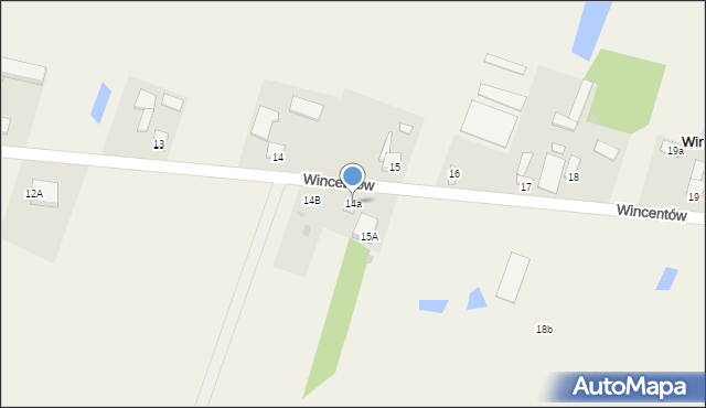 Wincentów, Wincentów, 14a, mapa Wincentów