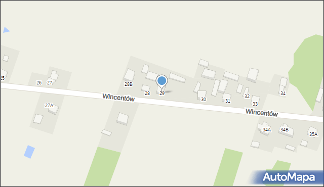 Wincentów, Wincentów, 29, mapa Wincentów
