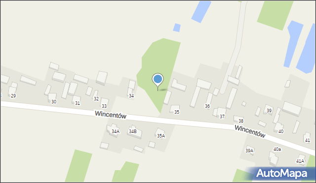 Wincentów, Wincentów, 34c, mapa Wincentów
