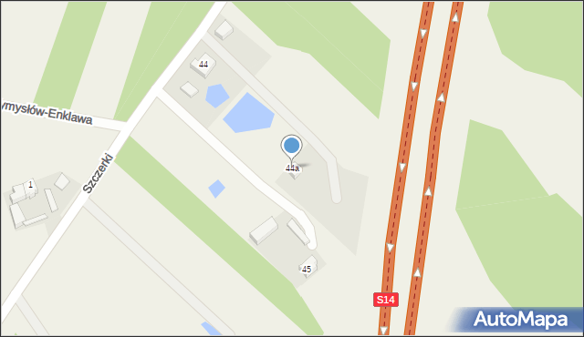 Wincentów, Wincentów, 44a, mapa Wincentów