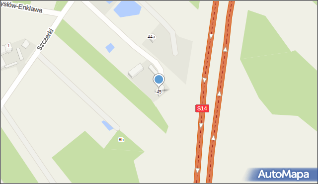 Wincentów, Wincentów, 45, mapa Wincentów