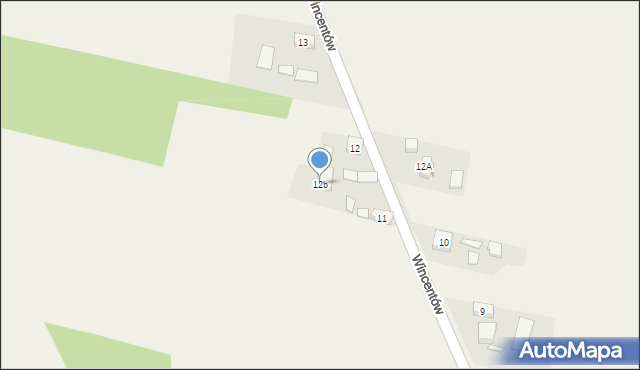 Wincentów, Wincentów, 12b, mapa Wincentów