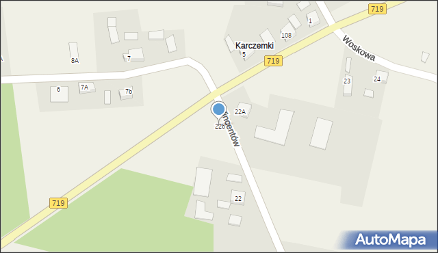 Wincentów, Wincentów, 22b, mapa Wincentów