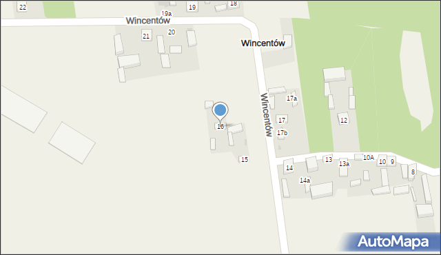 Wincentów, Wincentów, 16, mapa Wincentów