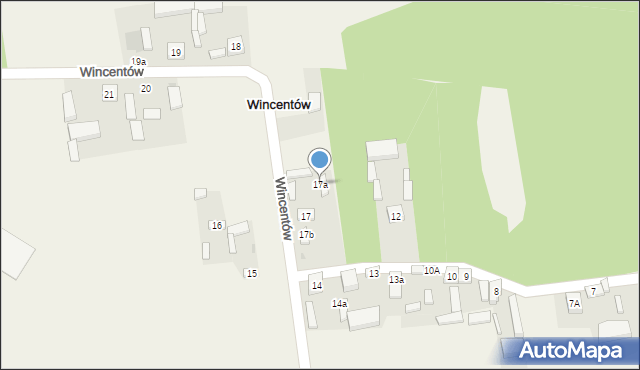 Wincentów, Wincentów, 17a, mapa Wincentów