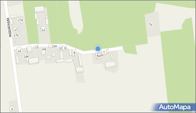 Wincentów, Wincentów, 7A, mapa Wincentów