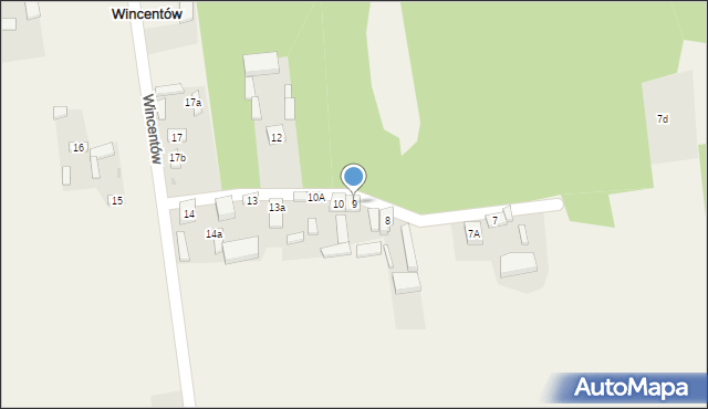Wincentów, Wincentów, 9, mapa Wincentów