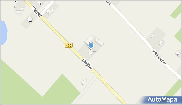 Wincentów, Wincentów, 10, mapa Wincentów