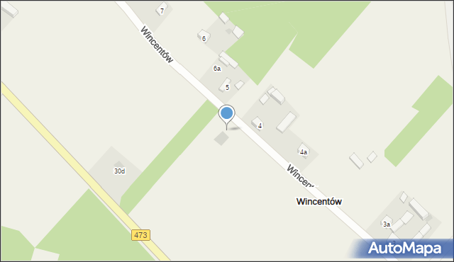 Wincentów, Wincentów, 28a, mapa Wincentów