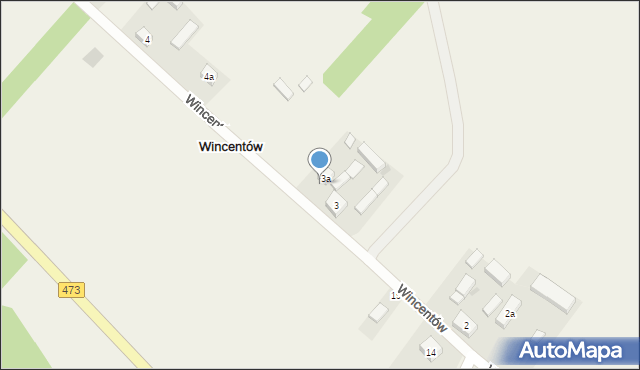 Wincentów, Wincentów, 3b, mapa Wincentów