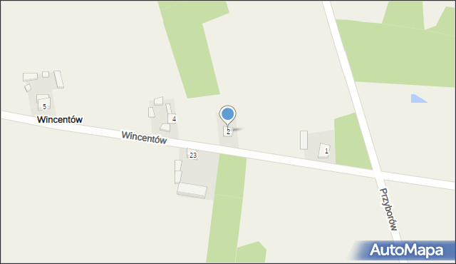 Wincentów, Wincentów, 2, mapa Wincentów