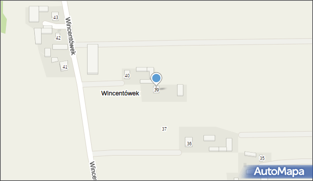 Wincentówek, Wincentówek, 39, mapa Wincentówek