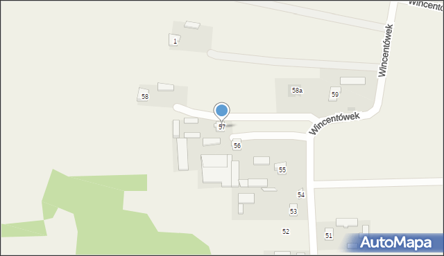 Wincentówek, Wincentówek, 57, mapa Wincentówek