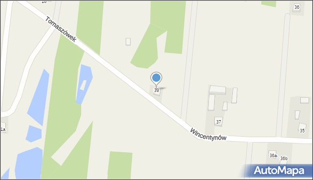 Wincentynów, Wincentynów, 39, mapa Wincentynów
