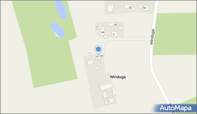 Winduga, Winduga, 5d, mapa Winduga