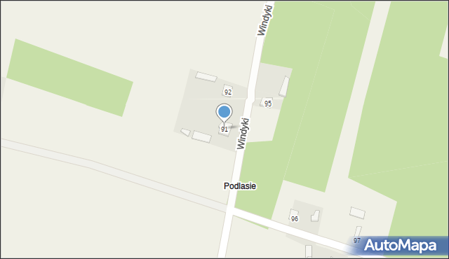 Windyki, Windyki, 91, mapa Windyki
