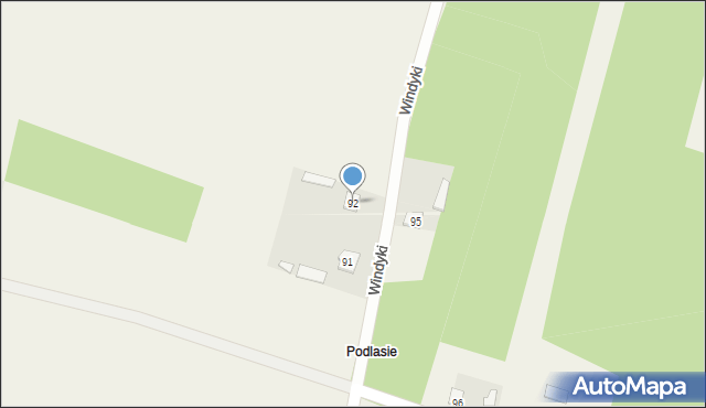 Windyki, Windyki, 92, mapa Windyki