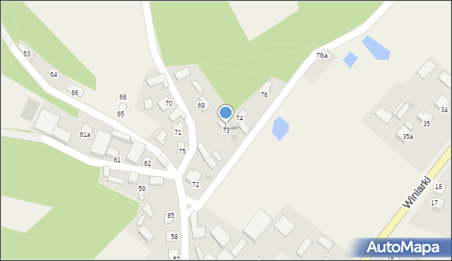 Winiarki, Winiarki, 73, mapa Winiarki