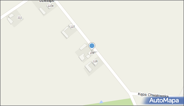 Winiary, Winiary, 109, mapa Winiary