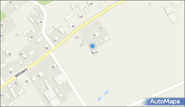 Winiary, Winiary, 76, mapa Winiary