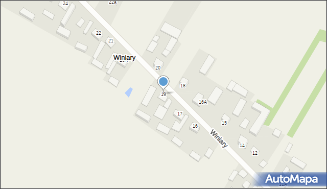 Winiary, Winiary, 19, mapa Winiary
