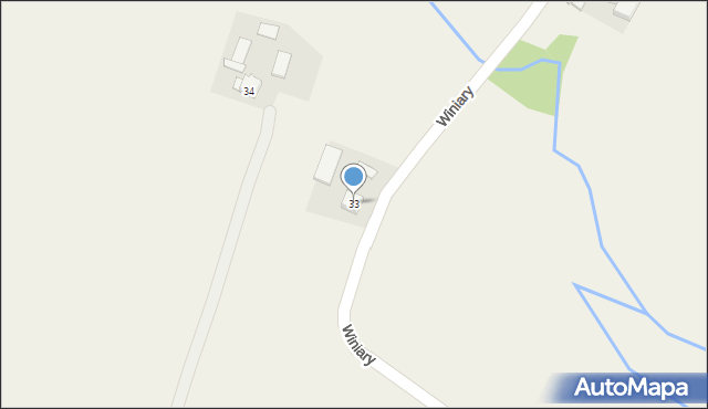 Winiary, Winiary, 33, mapa Winiary