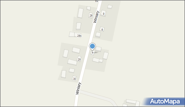 Winiary, Winiary, 7, mapa Winiary