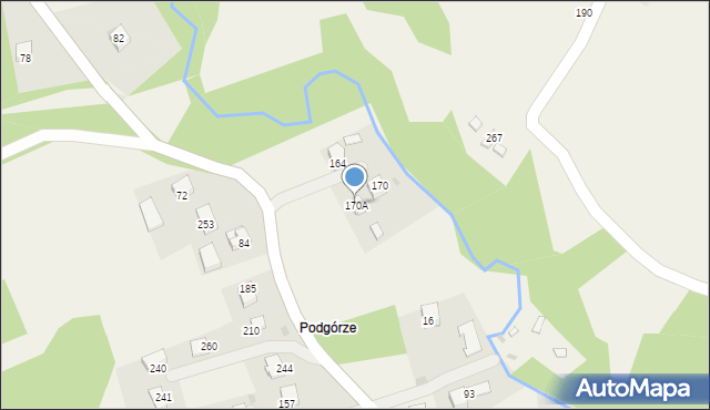 Winiary, Winiary, 170A, mapa Winiary