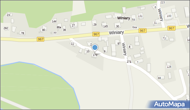 Winiary, Winiary, 179, mapa Winiary