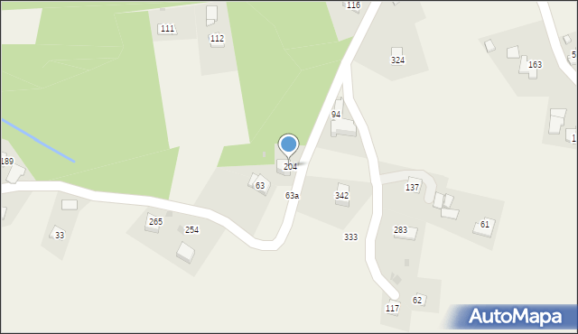 Winiary, Winiary, 204, mapa Winiary