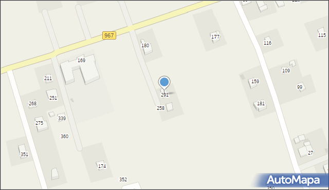 Winiary, Winiary, 291, mapa Winiary