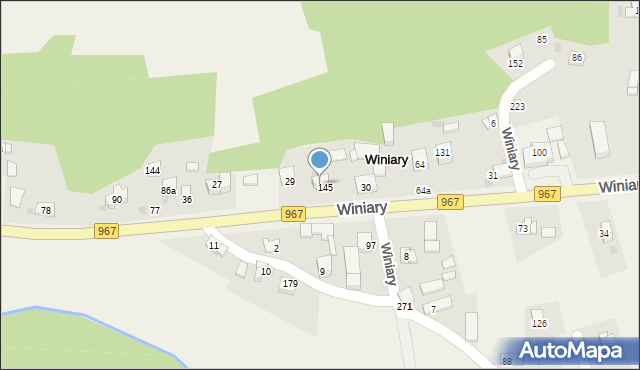 Winiary, Winiary, 30a, mapa Winiary