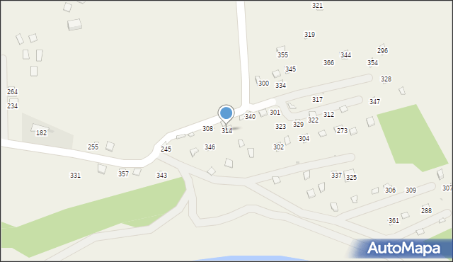 Winiary, Winiary, 314, mapa Winiary