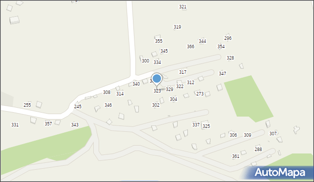 Winiary, Winiary, 323, mapa Winiary