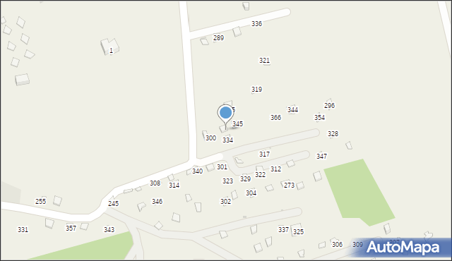 Winiary, Winiary, 334a, mapa Winiary